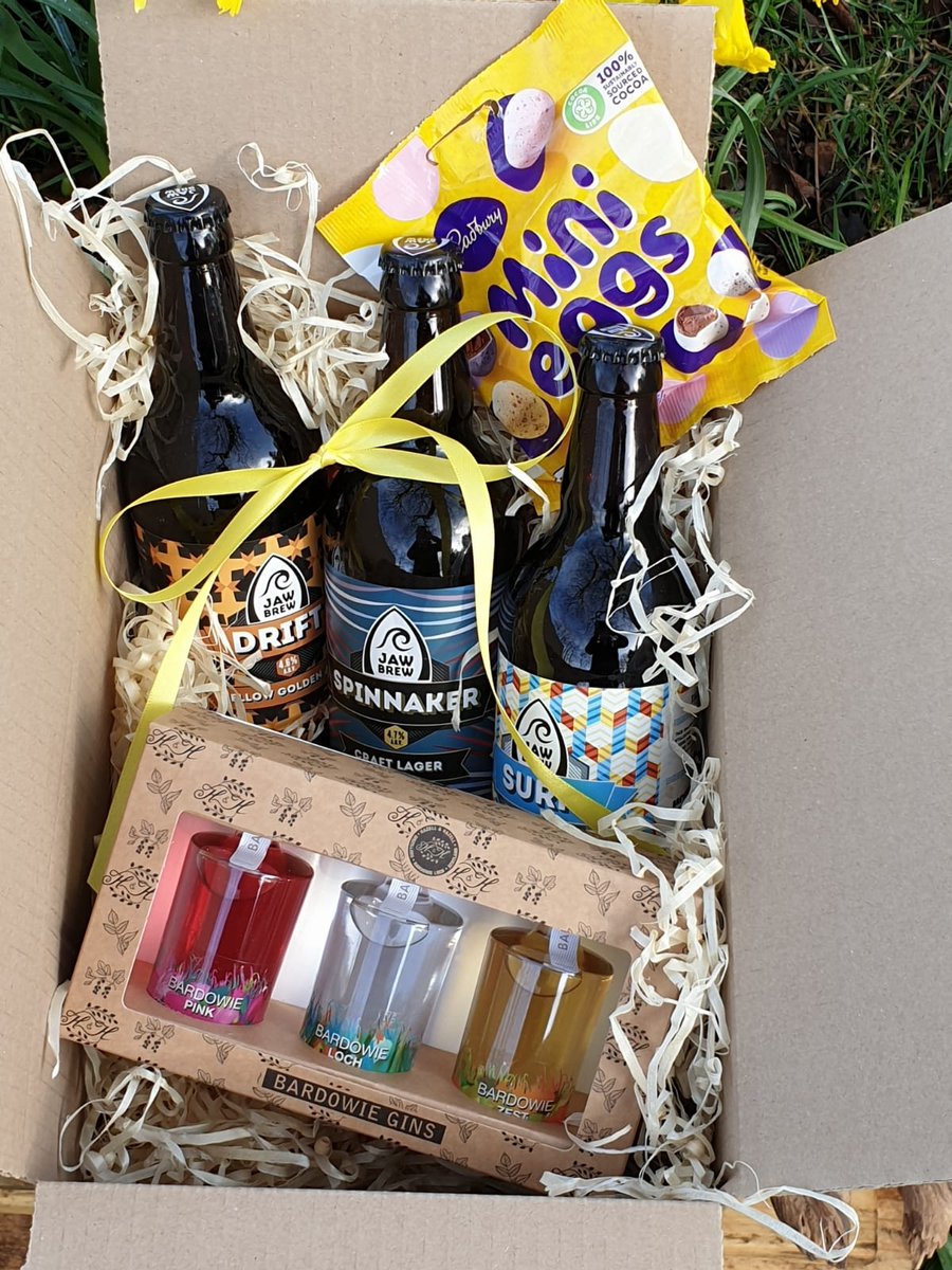 JawBrew's tweet photo. Bardowie Gin and Jaw Brew Easter Gift Box! Order online today for next week delivery!
#eastergifts #easter2021 #easterpresents #craftbeer https://t.co/hUcbLsMviN