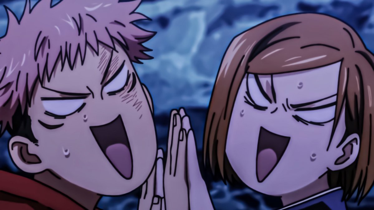 AllVibeAnime's tweet photo. The duality of Nobara and Itadori is one of the best duo in Anime https://t.co/Y29DBq03Mm