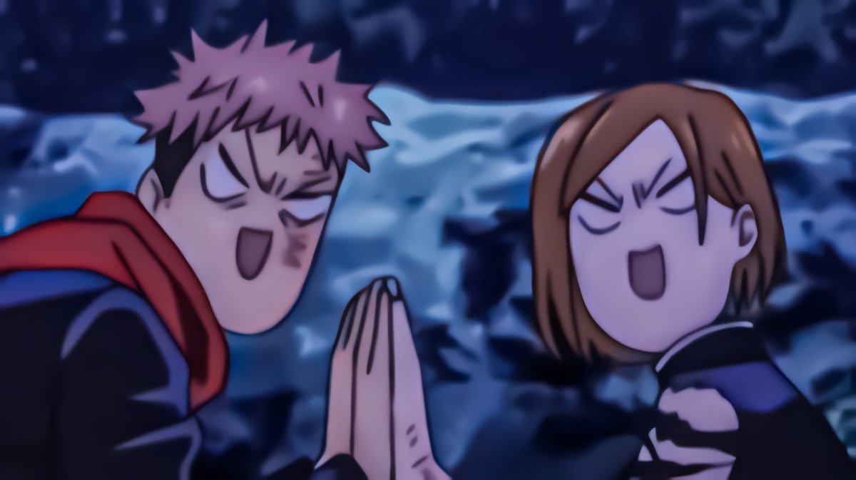 AllVibeAnime's tweet photo. The duality of Nobara and Itadori is one of the best duo in Anime https://t.co/Y29DBq03Mm