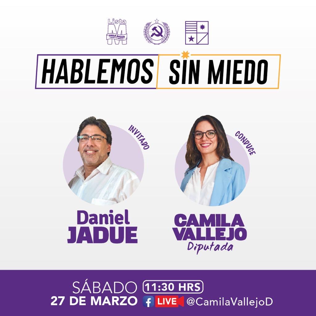 danieljadue's tweet photo. Hoy desde las 11:30 estaremos junto a la diputada @camila_vallejo conversando y analizando la crisis en Carabineros, la crisis del Sename y otros temas nacionales. Nos vemos en un rato más en Vivo por Facebook 👇 https://t.co/iEzbVd95Lg