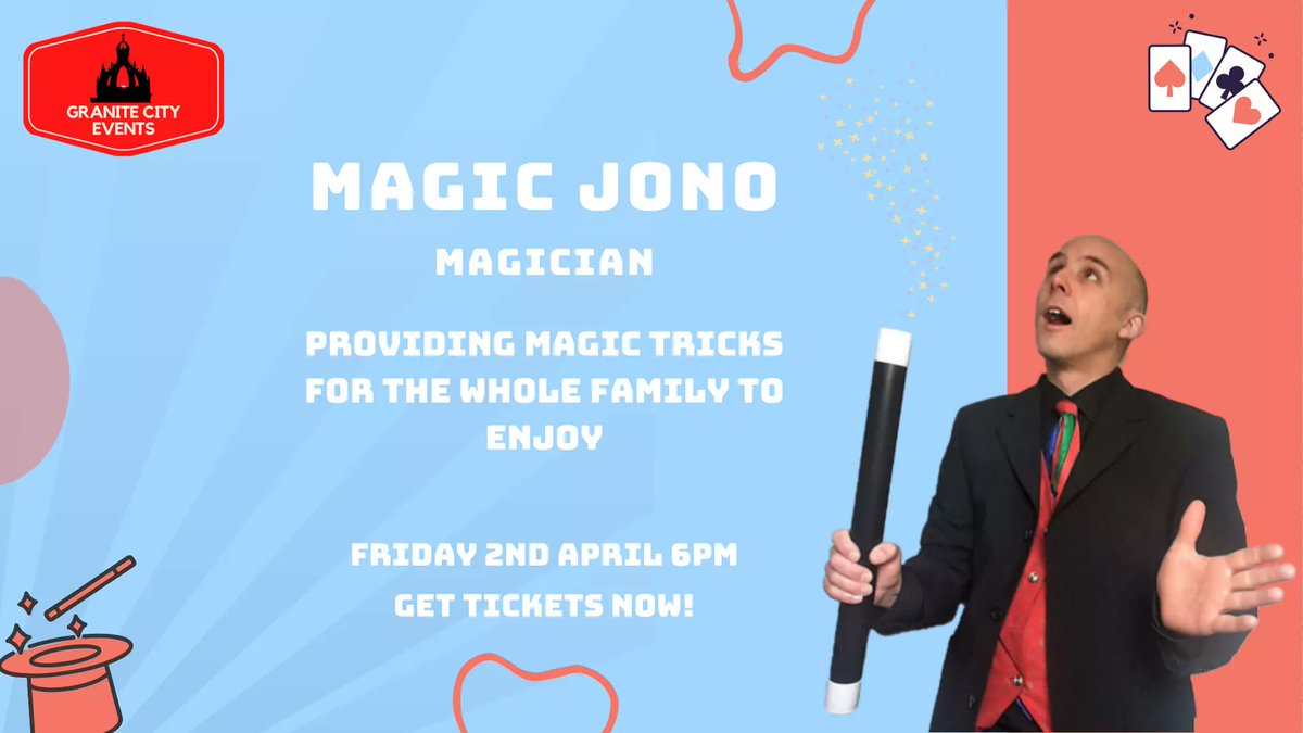 Looking for entertainment for the WHOLE family?👨‍👩‍👧‍👦
Granite City Events have a magic show by Magic Jono!🎩 
This show will be for free for everybody! ..but if you want to support our charities you can make a small donation via this link:
www4.rgu.ac.uk/abs/events/pag…

#Escape2ASF