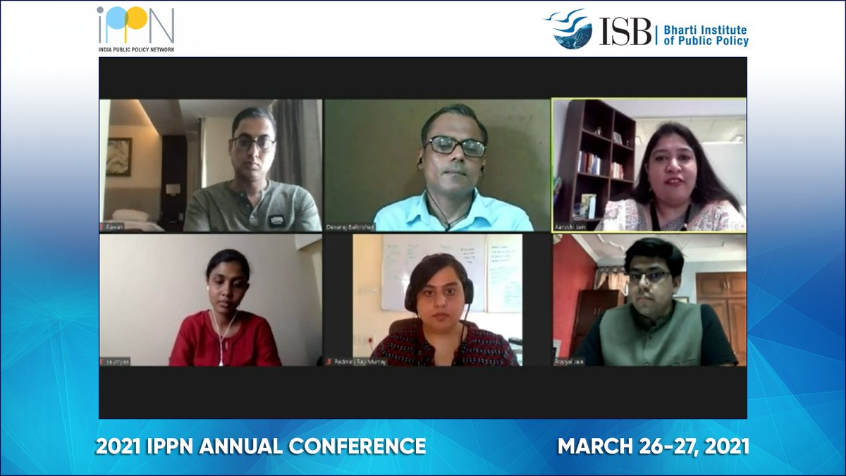 BIPP_ISB's tweet photo. #IPPN2021 Expert Panel on ‘Anticipating Unintended Consequences in Policy Making through Design’ had a rich discussion with #DevanujBalkrishan, @praymurray, #PawanSingh, @saumyaanaidu, #PranjalJain. https://t.co/5Nst6l0V9L
