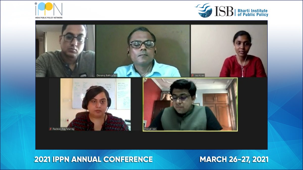 BIPP_ISB's tweet photo. #IPPN2021 Expert Panel on ‘Anticipating Unintended Consequences in Policy Making through Design’ had a rich discussion with #DevanujBalkrishan, @praymurray, #PawanSingh, @saumyaanaidu, #PranjalJain. https://t.co/5Nst6l0V9L