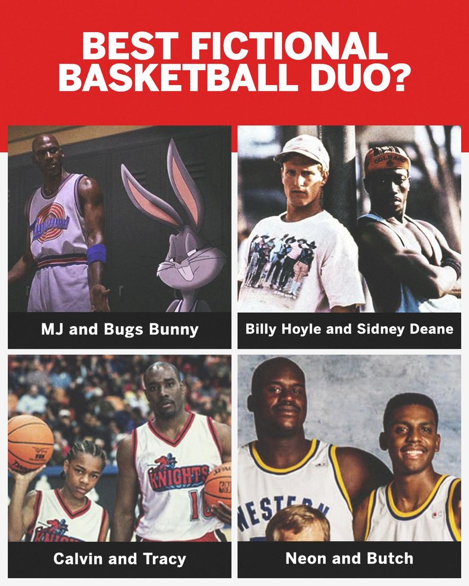 espn's tweet photo. 29 years ago today, "White Men Can't Jump" was released. 

Who's your pick for the best fictional basketball duo? 🧐 https://t.co/6zOvdSsXL1