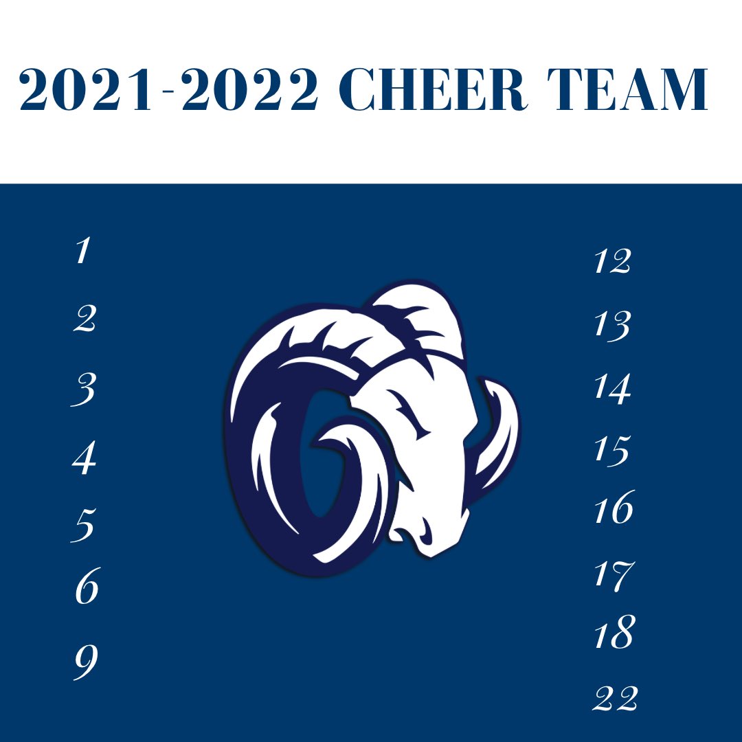 cheer_gca's tweet photo. Congratulations to our new team! Go Rams! https://t.co/xxq18p9SSj