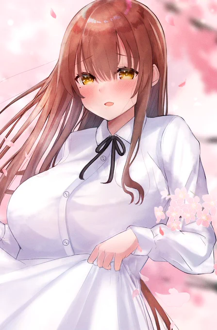 春のイラストはあまり描いたこなかったのですごく楽しかったですご依頼ありがとうございました#Skeb  #Commission 