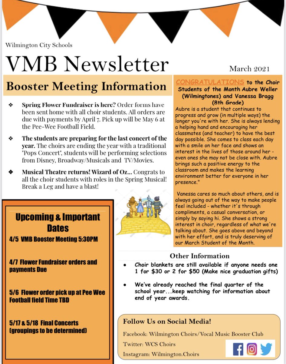 If you want to stay updated - read through our March newsletter! 🧡