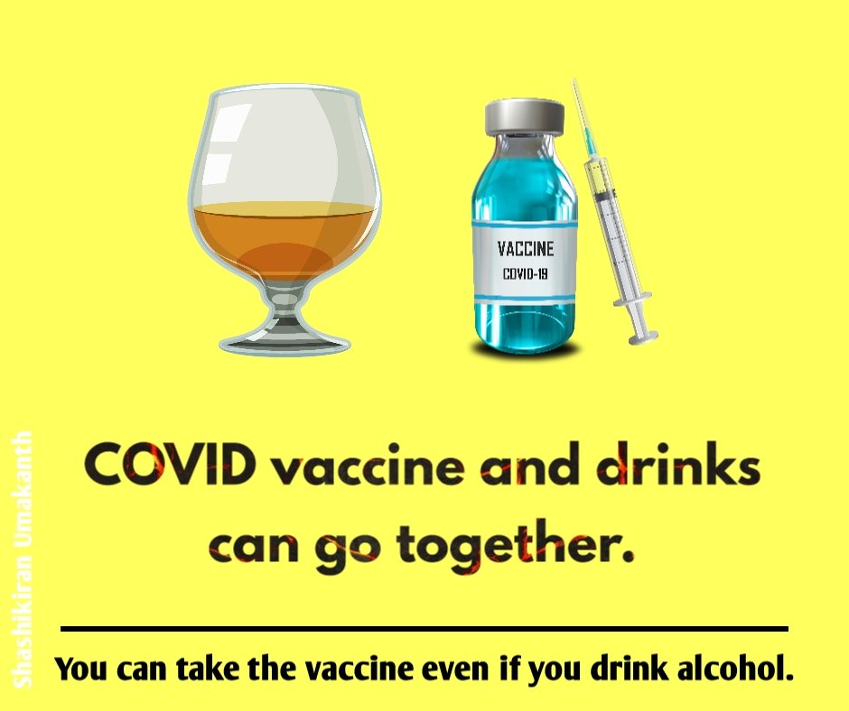 You alcohol can after covid vaccine drink Can you