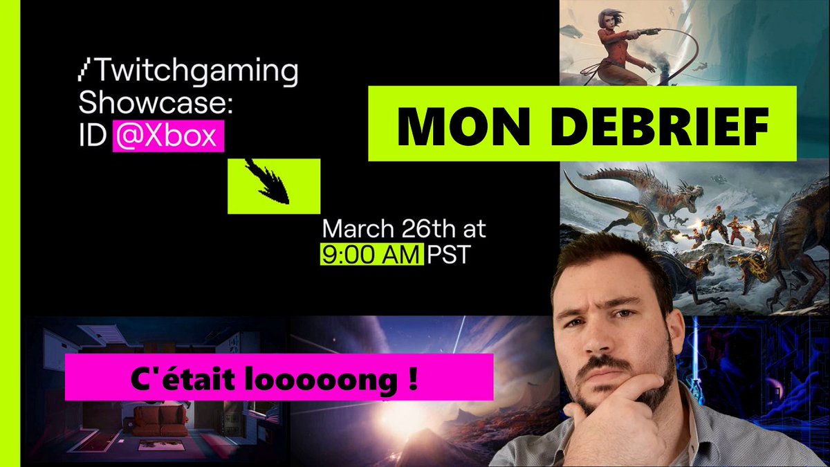 BobflapiGames's tweet photo. Salut ! On se retrouve à 14h30 pour mon débrief sur la Conférence ID@xbox ! 
https://t.co/rlmzGFkPbj
#Xbox 
#IDatXboxShowcase https://t.co/yW0EYLRVND