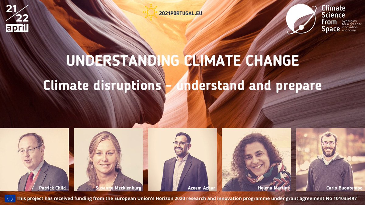 CSS_Conference's tweet image. We are pleased to introduce the speakers of the first pannel of @CSS_Conference dedicated to 'Understanding #ClimateChange’: Patrick Child, Azeem Azhar, Carlo Buontempo, Susanne Mecklenburg &amp;amp; Helena Martins. @EUScienceInnov @ExponentialView @ECMWF @esa @SMHI #ClimateScienceSpace