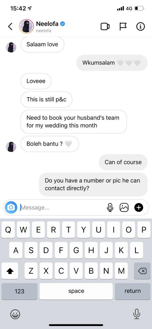 bbaakk's tweet photo. Neelofa dm bini gue haritu. #doneclaim #wsvs https://t.co/PDTtavfP36