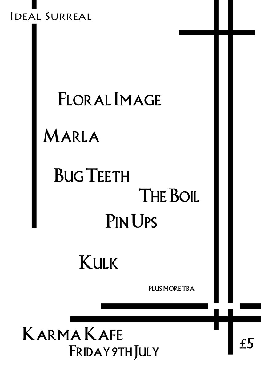 Second announcement this week, month, year and the second of the 8th-10th July weekend. Three floors of Karma Kafe featuring some of the best Fine City acts around; idealsurreal.co.uk/news-1