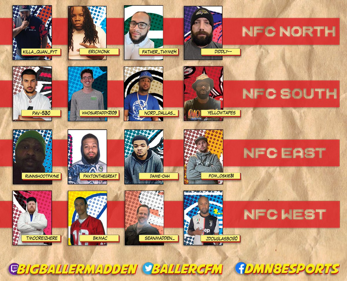 BallerCfm's tweet photo. GM! Whose winning their division this season? Week 3 already! #GL #NeverGiveUP #NeverSurrender 

#Madden21 
#MaddenCFM 
#CFM https://t.co/DVApvqpZzz