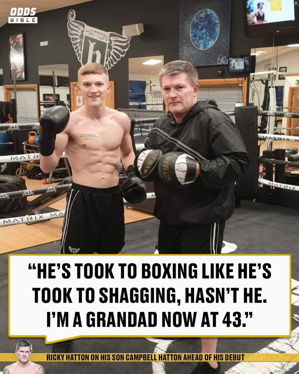 ODDSbible's tweet photo. 😂 @HitmanHatton is proud of his son https://t.co/G7FNOjTvkh