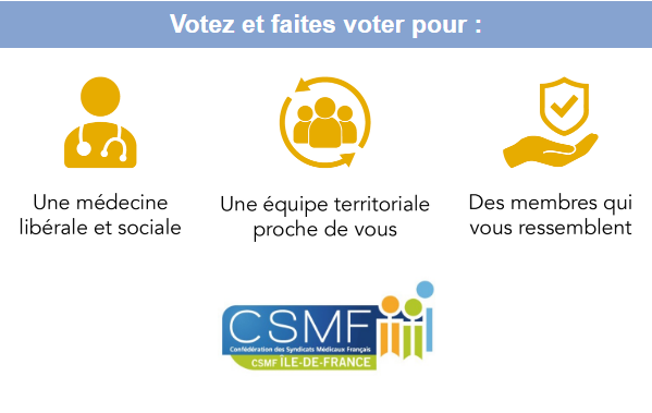 LesGeneCSMF_IDF's tweet photo. Votez et faites voter
Pour une médecine #libérale et #sociale
Une équipe qui vous #ressemble
Une équipe de territoire proche de vous
Une équipe #engagée sur des valeurs partagées
Qui a un bilan et des projets #concrets.
« Seul on va plus vite, ensemble on va plus loin » https://t.co/fQjoNIoHVy