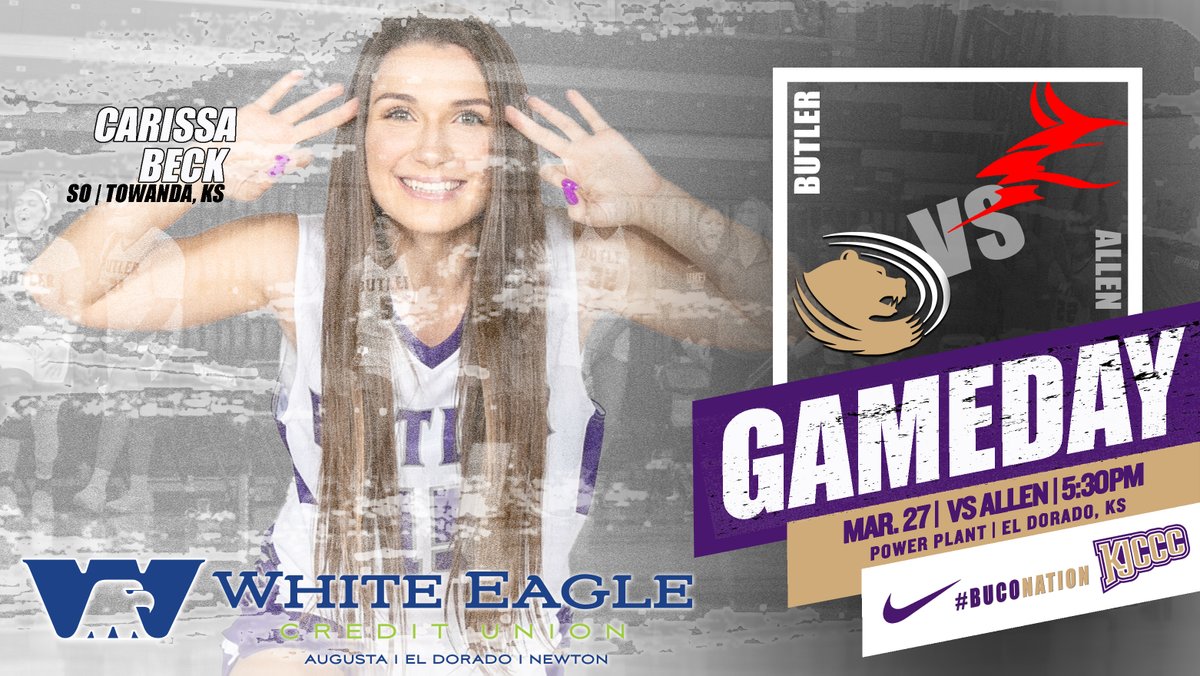 ButlerGrizzlies's tweet photo. 𝐆𝐀𝐌𝐄𝐃𝐀𝐘 💯

✖️ @KJCCCmedia Matchup
🏀 No. 9 @ButlerCCWBB (17-1, 16-1)
🆚 Allen (1-19, 1-17)
📅 March 27, 2021
⌚️ 5:30pm
📍 Power Plant | El Dorado, KS
📺 https://t.co/0uWmA8gEOK
📱 KJCCC Mobile App
📊 https://t.co/51qlJzzNkY
🎟️ https://t.co/bQ12makcLJ
#⃣ #buconation https://t.co/Fdby0KlVtP