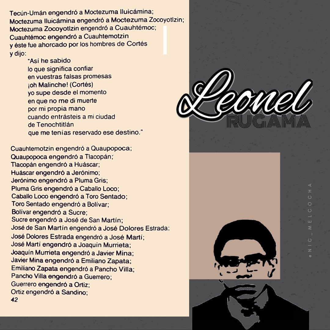 nic_melcocha's tweet photo. ⚜️ Le buenos días con un poema de los mejores del gran Leonel Rugama a mi consideración 😌 «El libro 📖 de la Historia del Che»

En este #VeranoSeguro2021 podes leerte su libro aquí ↘️ https://t.co/rs1xpg2h9F @Somos2V @visitnicaragua @TPU19J https://t.co/EPvul94ixn