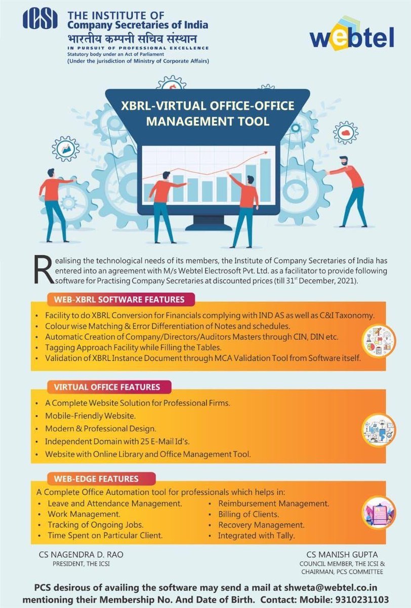 FCSJigarShah's tweet photo. After #Complinity now #ICSI have also released #ComplyRelax software.

Features are looking really good on brochure. Lets see how it is in actual. 

 https://t.co/NkK5Q7QbPu https://t.co/dyc0YsbtF6