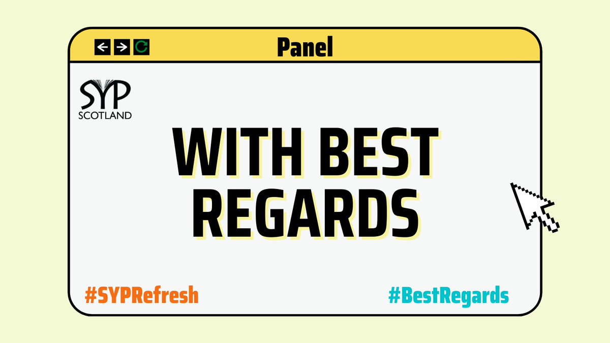 SYPScotland's tweet photo. Kicking off the #SYPRefresh afternoon with #BestRegards, a panel of publishing professionals responding to yesterday's #DearPublishing video! https://t.co/wBqPEUXKSZ