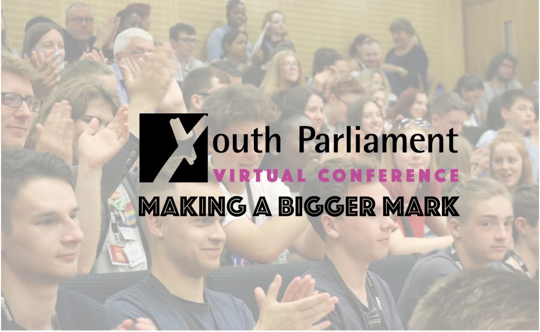 Great to be a part of @UKYP's Making a Bigger Mark virtual event!

Today will encourage important discussions on #mentalhealth, #plasticpollution, and #education - thanks to our partners:

> <a href="/YoungMindsUK/">YoungMinds</a>🧠
> <a href="/Larissa_Ken/">Larissa</a>  📢
> <a href="/friends_earth/">Friends of the Earth</a> 🌍

#youthvoice