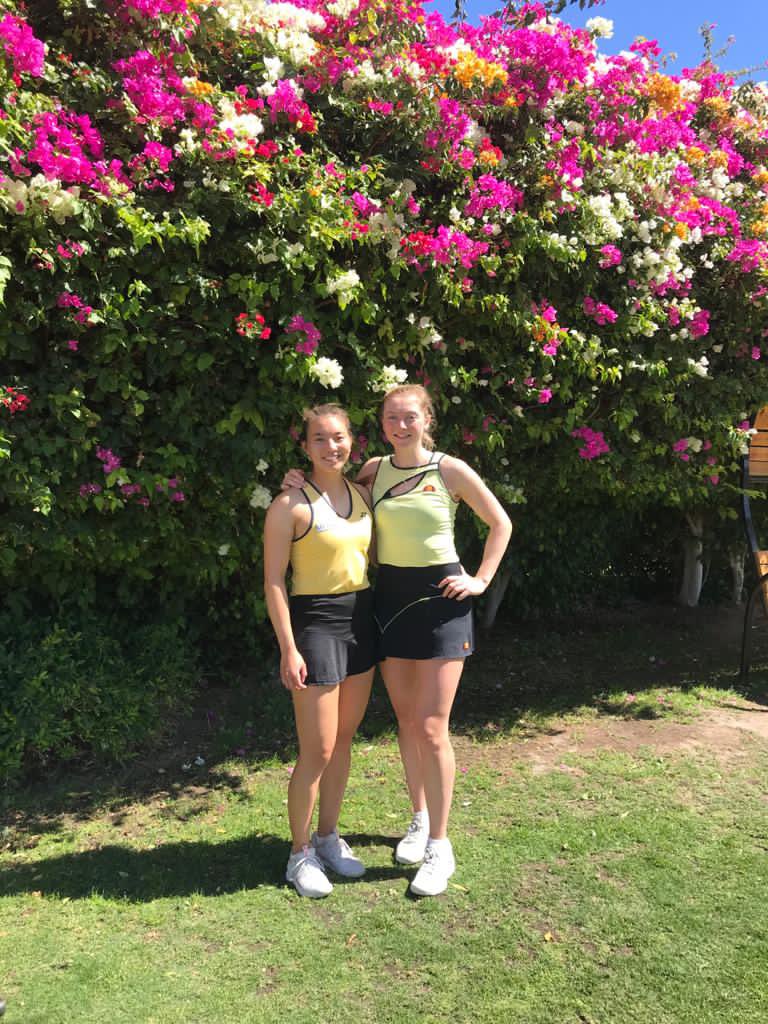 TeamBathTennis's tweet photo. A great week of tennis for @TeamBathTennis player @LisseyBarnett and her doubles partner @the_lil_y winning the doubles title this week in Sharm El Sheikh, Egypt. 🥇🇪🇬Congratulations to both players and their teams, some great tennis on display! #doublestitle @craigveal90 https://t.co/XHBNRSXDtb