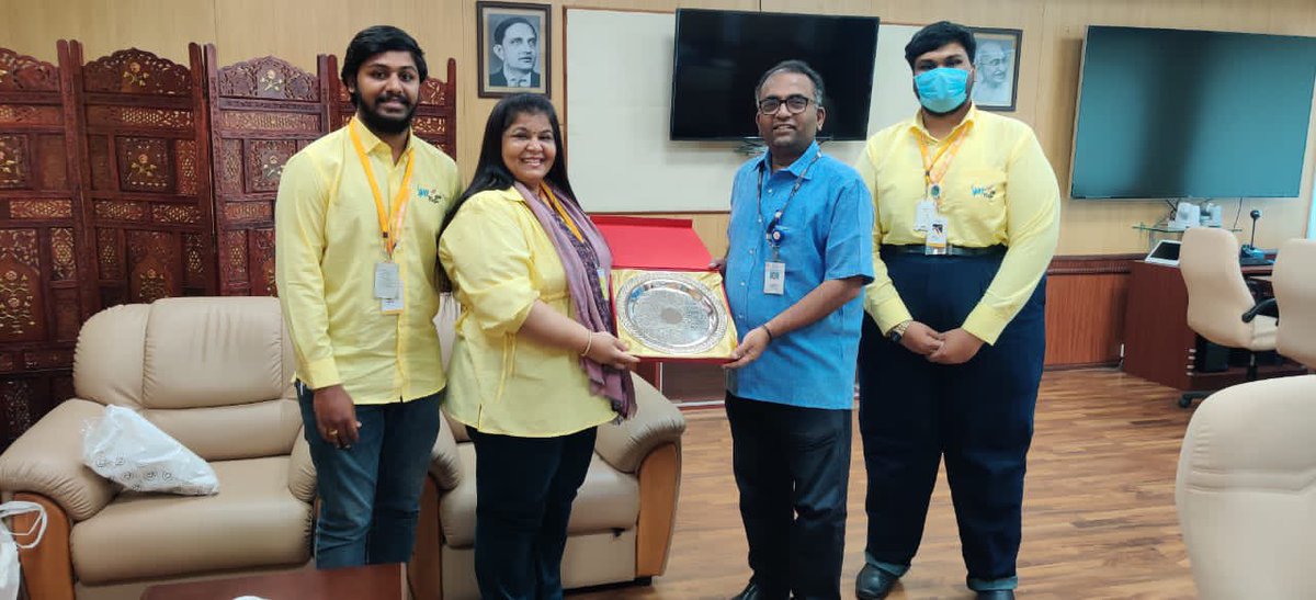 SpaceKidzIndia's tweet photo. Moment of pride to have our Satellite mission patch being printed in the Government of India Postal Stamp. Happpy to have launched it thro the Scientific Secretary of ISRO. The stamp costs 5Rs,and will be available in few post offices in a few days from now. Absolutely nostalgic. https://t.co/14qGqacAhB