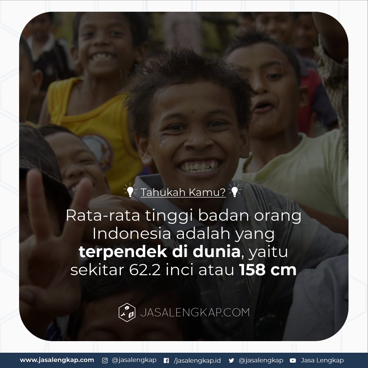 JasaLengkap's tweet photo. Buat kamu yang lagi lihat postingan ini, ya, kamu adalah golongan dari orang-orang terpendek sedunia!

#jasalengkap #faktanya #faktaindonesia #faktaindo #mitos #mitosdunia #mitosfakta #faktaterkini #faktaviral #faktadunia #faktaunik #malamminggu #malmingan #faktahariini https://t.co/UYZdzGjV1z