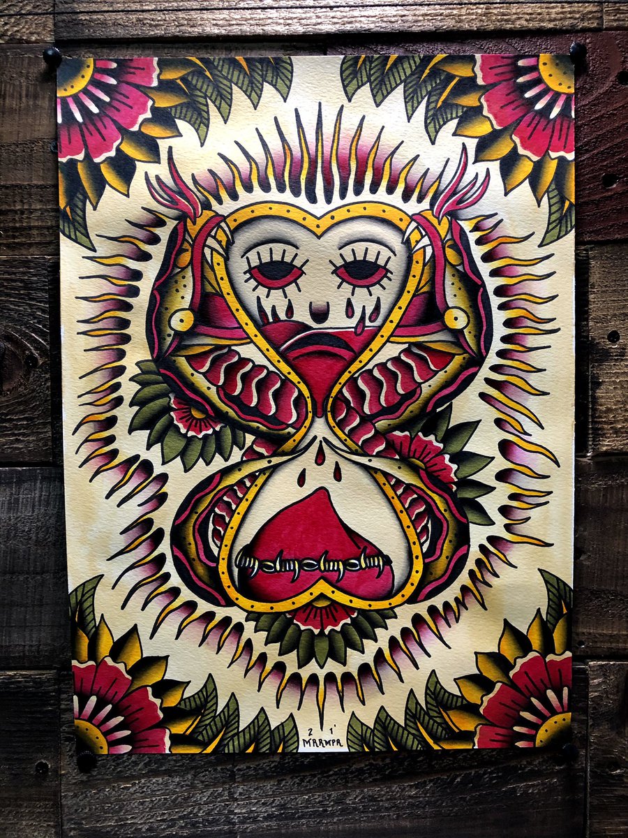 mrrmprr's tweet photo. Had some fun with this one!(18โx13โ) Now time to edit this video for it! Thanks for the looks! #art #artist #tradwork #trflash #traditionaltattoo #paperworkers #snaketattoo #love #drawing #boldwillhold #tattoo #tattooinspired #tattoodesign #ink #inkonpaper #darkart #lineart https://t.co/pWUPDwFtPX