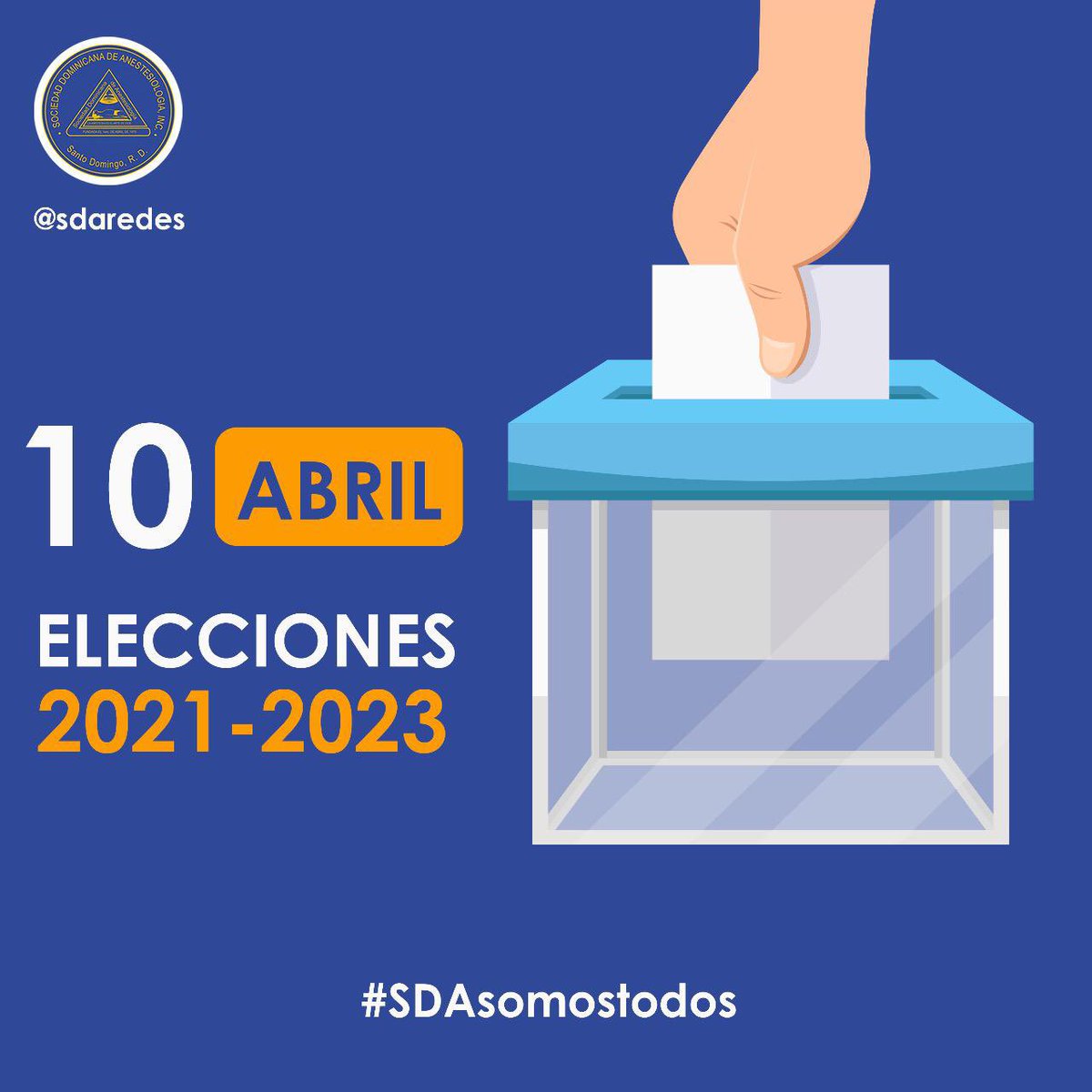 sdaredes's tweet photo. Las elecciones para elegir la directiva 2021-2023 serán realizadas el sábado 10 de abril.
Agradecemos el gran esfuerzo de la directiva actual y pronto publicaremos la minuta de sus logros durante estos dos años.
Los detalles de las elecciones https://t.co/Fi6MTzNxkb https://t.co/Y0QZLYaAiD