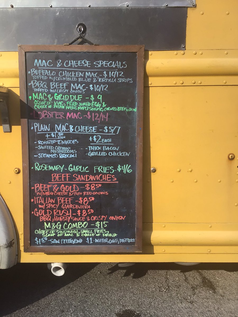 Serving from 10-3 today at 1707 Babcock Blvd, featuring The Mac &amp; Griddle.