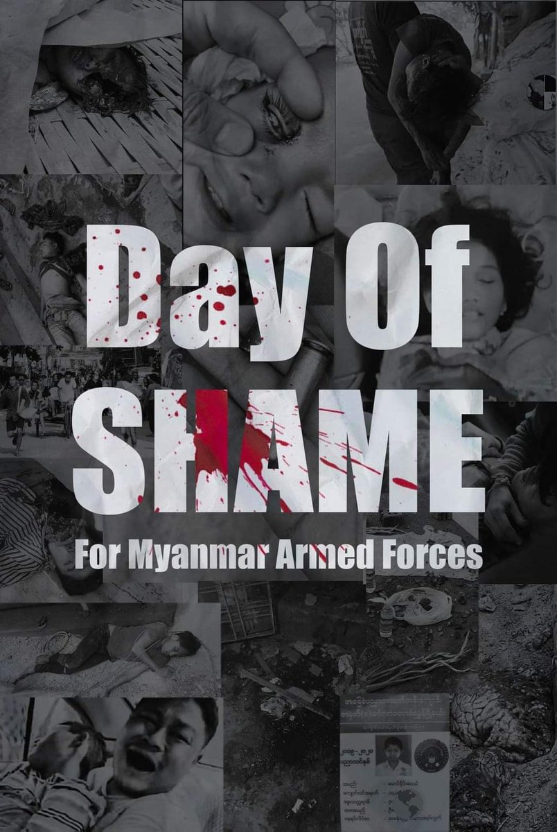 JusticeRed6's tweet photo. 27.3.2021
##Whats_happening_in_Myanmar
##The_bloody_Day https://t.co/o0eVXPm2a2