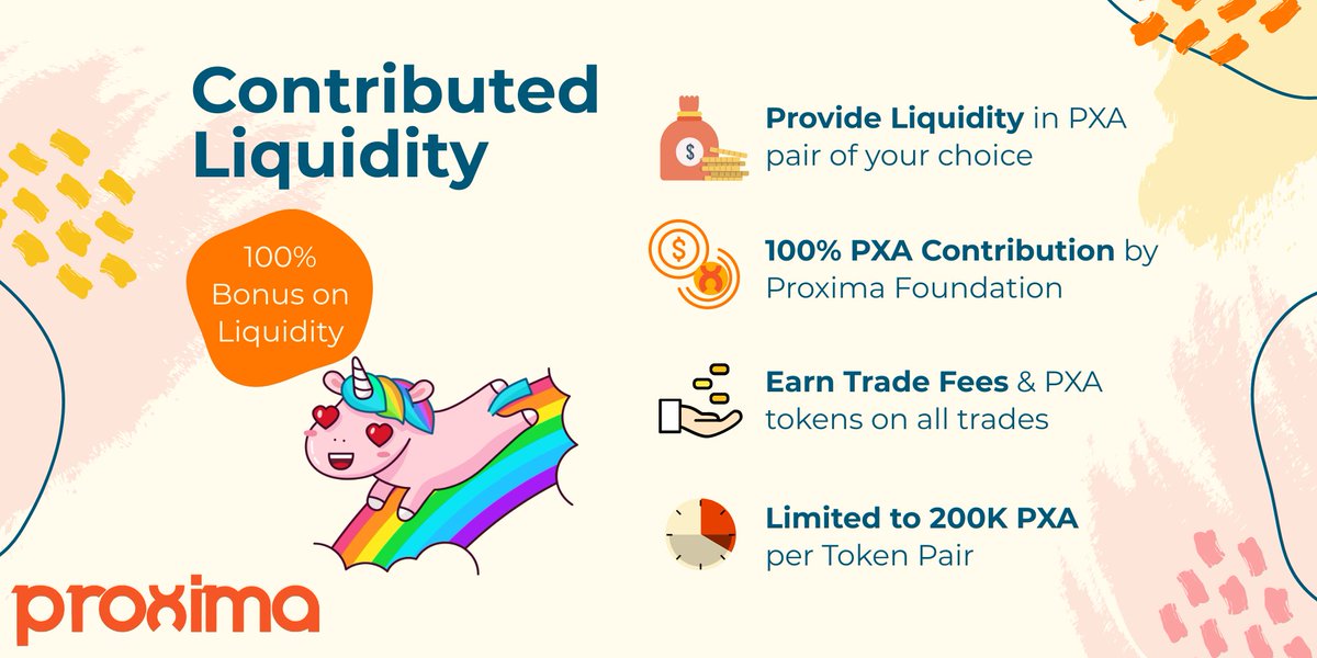 ProximaFinance's tweet photo. Do you know that Proxima offers 100% bonus when you provide liquidity in selected PXA pairs. 

Up to 200K PXA tokens up for grab per pair - https://t.co/aYdAEsOQyV

#getPXA #BinanceSmartChain #DeFi https://t.co/IrbsETSV2i