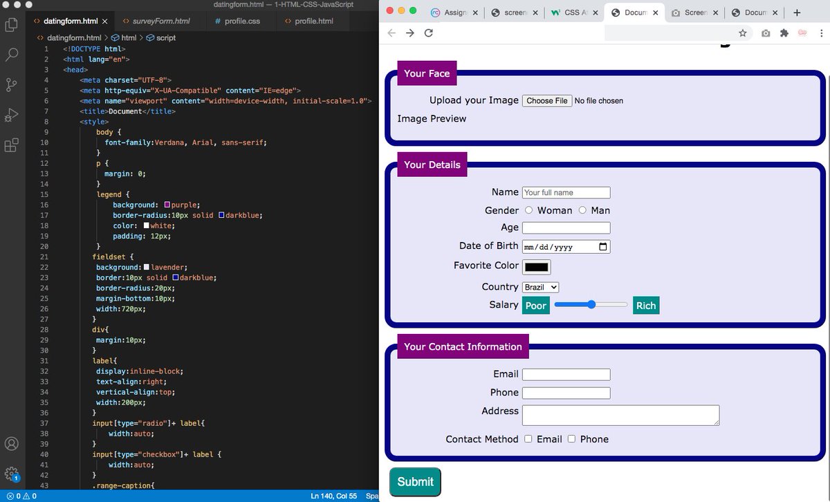cookies2code's tweet image. Not me getting it together with CSS! day 6/100
#100DaysOfCode #CSS #womencodetoo