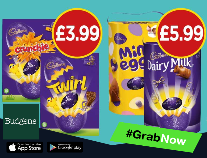 GrabNowUK's tweet photo. 𝗟𝗼𝗼𝗸𝗶𝗻𝗴 𝗳𝗼𝗿 𝗮 𝗰𝗿𝗮𝗰𝗸𝗶𝗻𝗴 𝗱𝗲𝗮𝗹 𝗼𝗻 𝗰𝗵𝗼𝗰𝗼𝗹𝗮𝘁𝗲 #𝗘𝗮𝘀𝘁𝗲𝗿 𝗲𝗴𝗴𝘀? 🍫🥚 
Check out #Budgens #MiltonKeynes for eggcellent offers! 👍 
Delivery from 𝗢𝗡𝗟𝗬 𝟵𝟵𝗽:
👉https://t.co/23JEIdww5O
#GrabNow #Bletchley #Wolverton #NewportPagnell https://t.co/1FOtkKg1yq