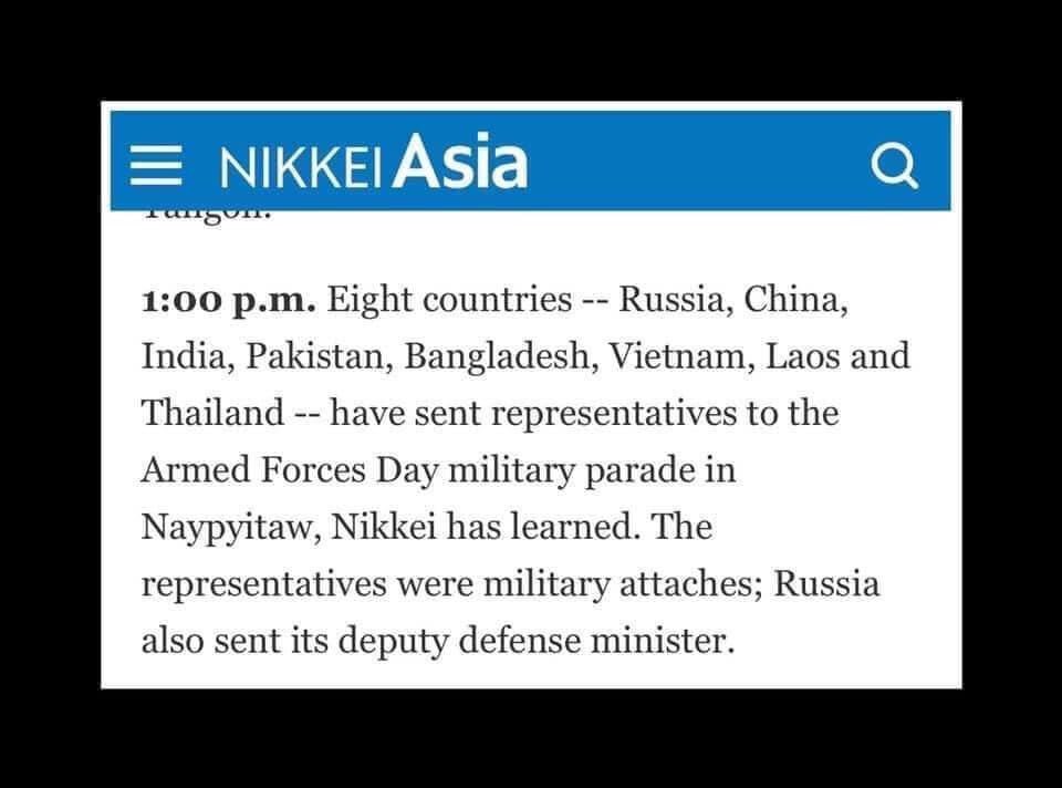 Yet another bloody day in Burma where the fascist regime continues to kill children, unarmed civilians, and protestors.Our people are watching those who are supporting these terrorists. You'll be remembered for your involvements in #CrimesagainstHuminity #WhatsHappeningInMyanmar