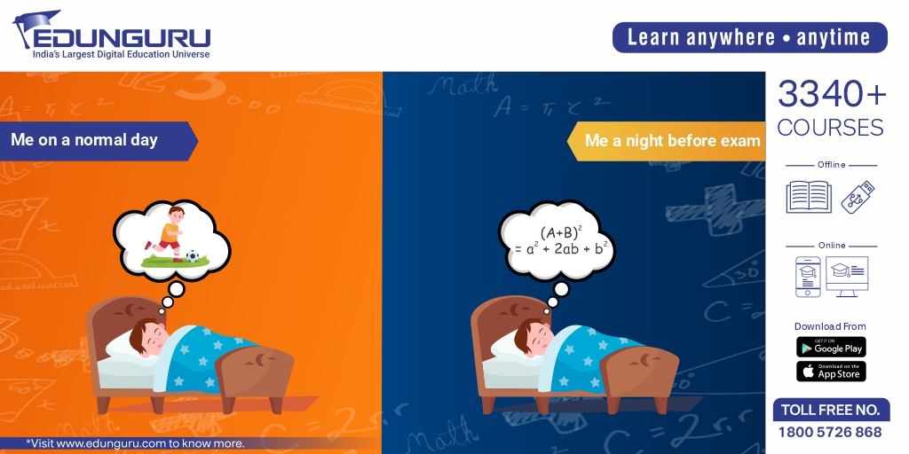 edunguru's tweet photo. Does the mathematical formulas come to haunt you at night too? 

How much do you worry for your exams? 

Let us know in the comment sections.

Check on: https://t.co/CZbCyUwSGS to subscribe today!
.
Visit https://t.co/ZaOqU5TPyJ 

#Edunguru #EducationForAll #Math  #Maths https://t.co/YSFHMvkkMr