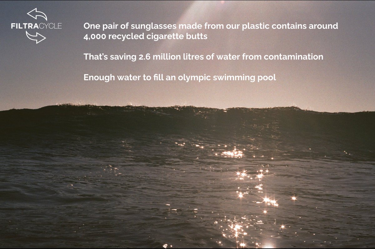 Show the ocean some love by avoiding single-use plastics and buying recycled plastics where possible - such as our ✨#ProblemSolvingPlastic✨. A single pair of glasses manufactured from our plastic prevents the contamination of 💧2.6 million litres of water 💧