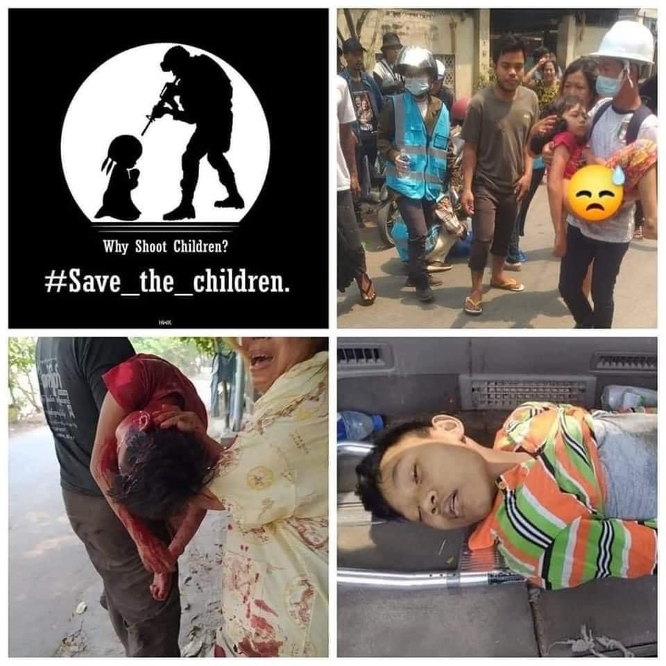 Every children is innocent .
Save them from FEAR.
Save them from being killed by Myanmar Military .
Dear World, this is a responsibility of you too.

#SavetheChildrenMyanmar 
#UNICEFMyanmar
#SaveMyammar
#whatshappeningnowinmyanmar