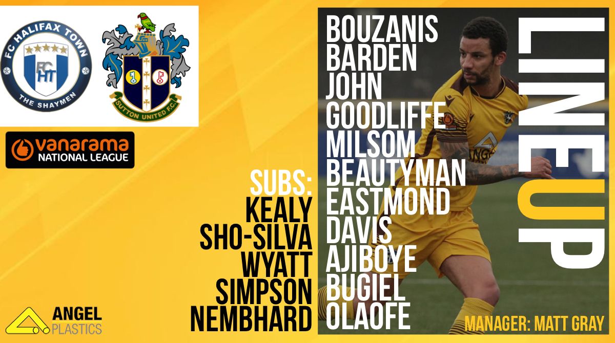 suttonunited's tweet photo. Your U’s lineup today. Barden comes back into the starting XI.
🎥 https://t.co/PtemhKq5FO
Many happy returns to Tobi Sho-Silva on the bench today celebrating his 26th birthday. Hopefully 3 points will be the best present 💛
Stay across social media for in game updates 👊 https://t.co/Z0qi9sKqmK