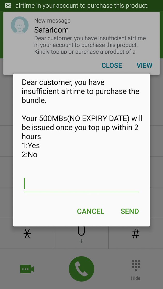 eduogutu4's tweet photo. @SafaricomPLC this happens everytime..I have to buy using lower amount..why?? https://t.co/gHrTfUzXWH