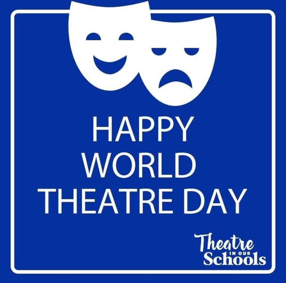 ksthespians's tweet photo. Itโs World Theatre Day! ๐ญ โค๏ธ ๐ #TheatreInOurSchools #TIOS21 #KSThespians #WorldTheatreDay https://t.co/eT0iJ7nlYN