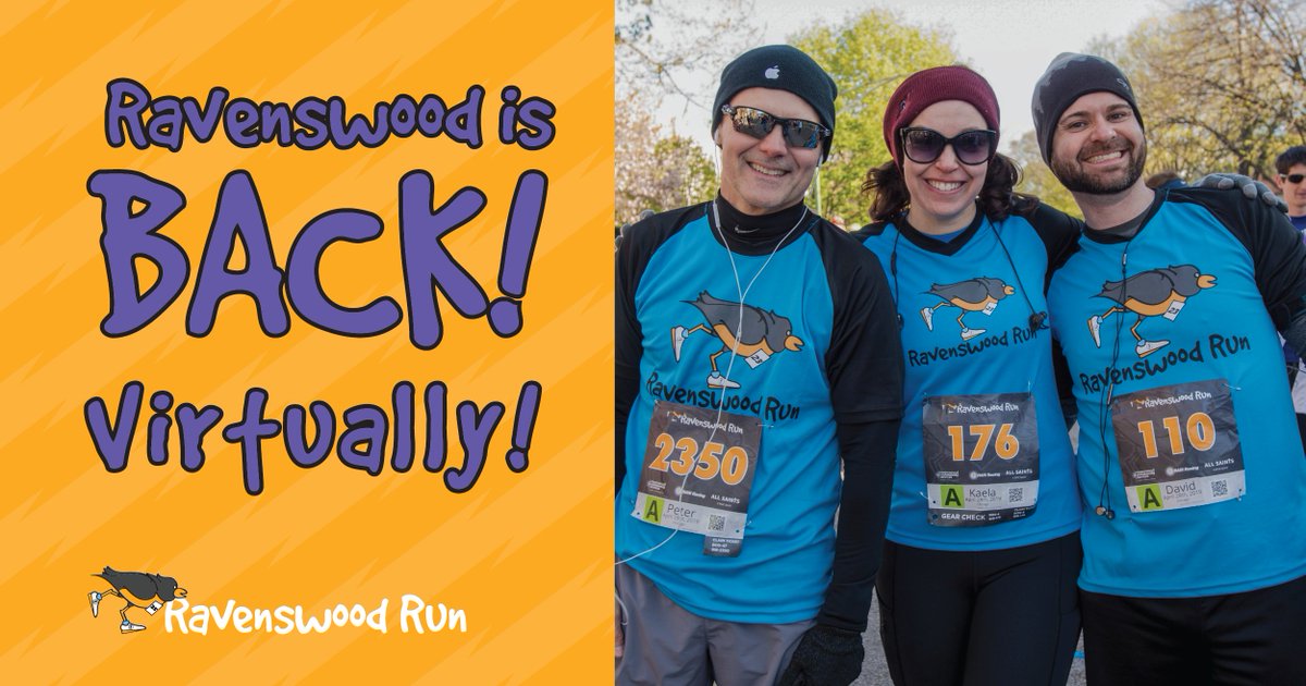 EventsVE's tweet photo. 🚨HEY RAVENSWOOD! 🚨
Grab your friends and family and create your own 5k course for this season's Virtual Ravenswood Run! Click the link below to get started TODAY! ⬇️
https://t.co/454A8ktw8T 
*Shipping starts on 4/5/2021. Register in time to get your gear by race day! https://t.co/HBzcfeJRat