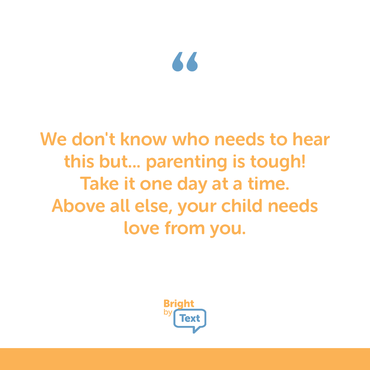 BrightbyText's tweet photo. Parents... you got this!
#brightbytext #textheretextnow #parentingtips #momlife #kids #earlychildeducation #kidsmatter #parentlife #dad #confidence https://t.co/lXgInkQ4XJ
