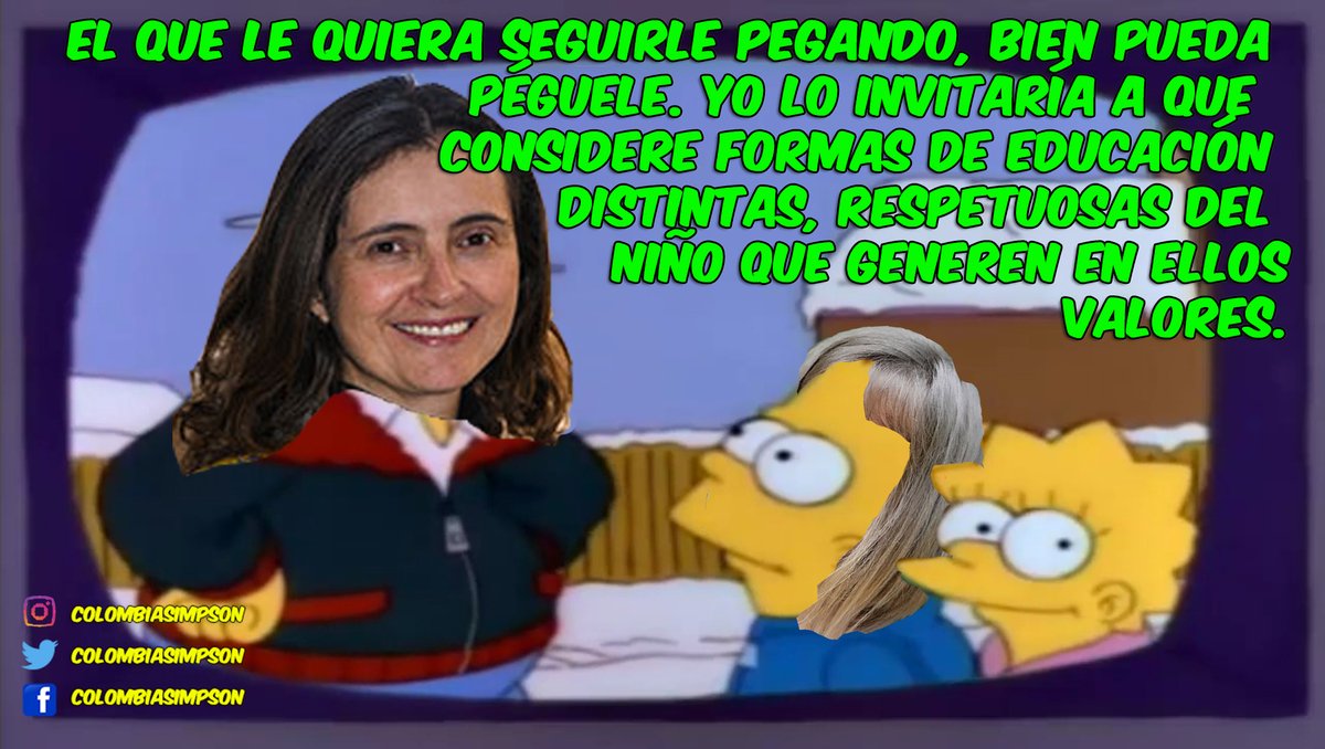 ColombiaSimpson's tweet photo. Paloma Valencia y Amapola recreadas por Los Simpson. 👀😬 https://t.co/sRDXA2136Y