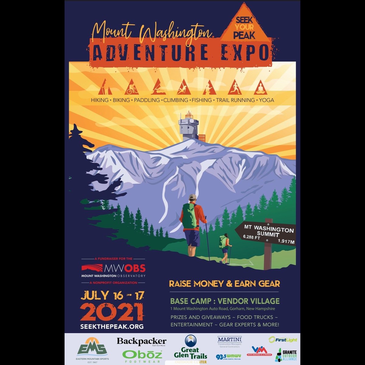 MWObs's tweet photo. Are you planning an adventure for the 21st annual Seek The Peak? To learn more about the event and earning gear visit https://t.co/xHmqL2GI1M! #mountwashingtonobservatory #mwobs #nhstatepark #mountainweather #whitemountains #seekthepeak https://t.co/3Wo5kl1VQr