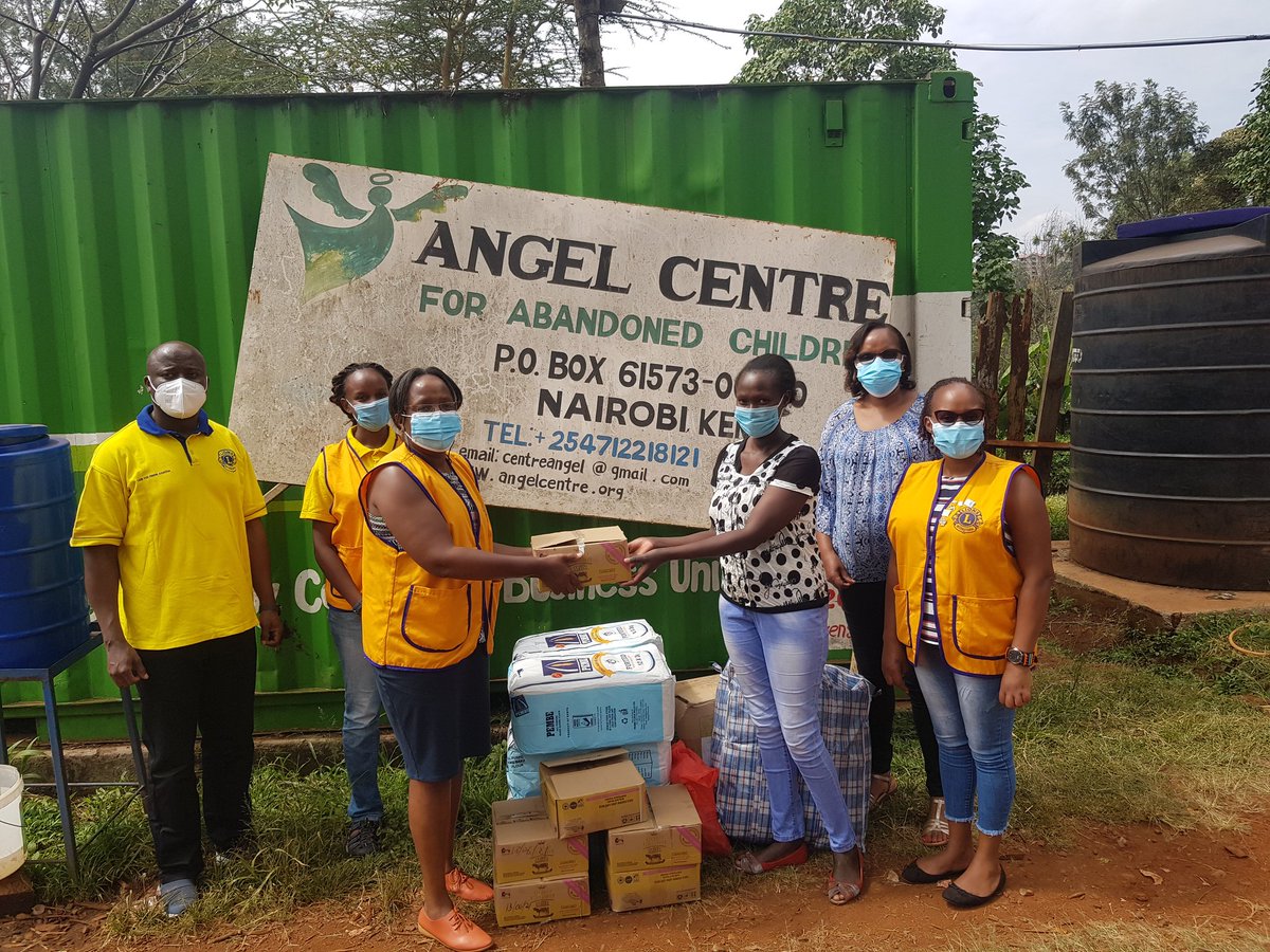 lions_south's tweet photo. Today, club members visited Angel Center For Abandoned Children to deliver some foodstuffs, blankets , clothes and other essentials for the babies.We continue to support this nobel cause &amp; the work of your hands.@joelkarubiu @puritykaranja @AmosKahugu. All protocols were observed https://t.co/GVBm67ySwY