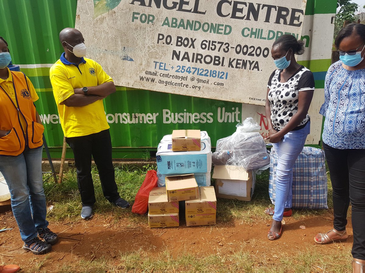 lions_south's tweet photo. Today, club members visited Angel Center For Abandoned Children to deliver some foodstuffs, blankets , clothes and other essentials for the babies.We continue to support this nobel cause &amp; the work of your hands.@joelkarubiu @puritykaranja @AmosKahugu. All protocols were observed https://t.co/GVBm67ySwY