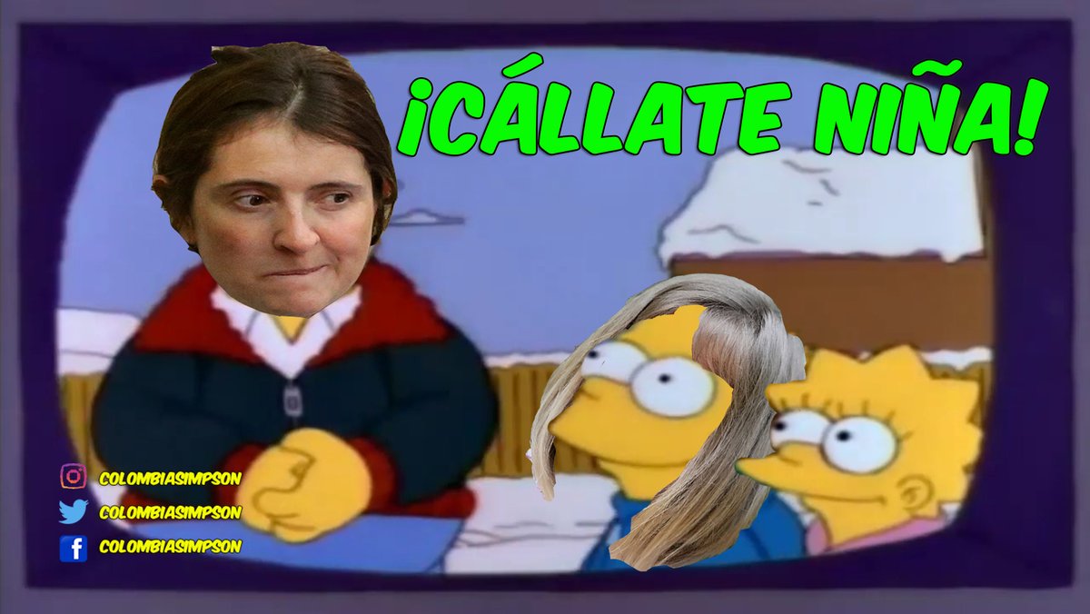 ColombiaSimpson's tweet photo. Paloma Valencia y Amapola recreadas por Los Simpson. 👀😬 https://t.co/sRDXA2136Y