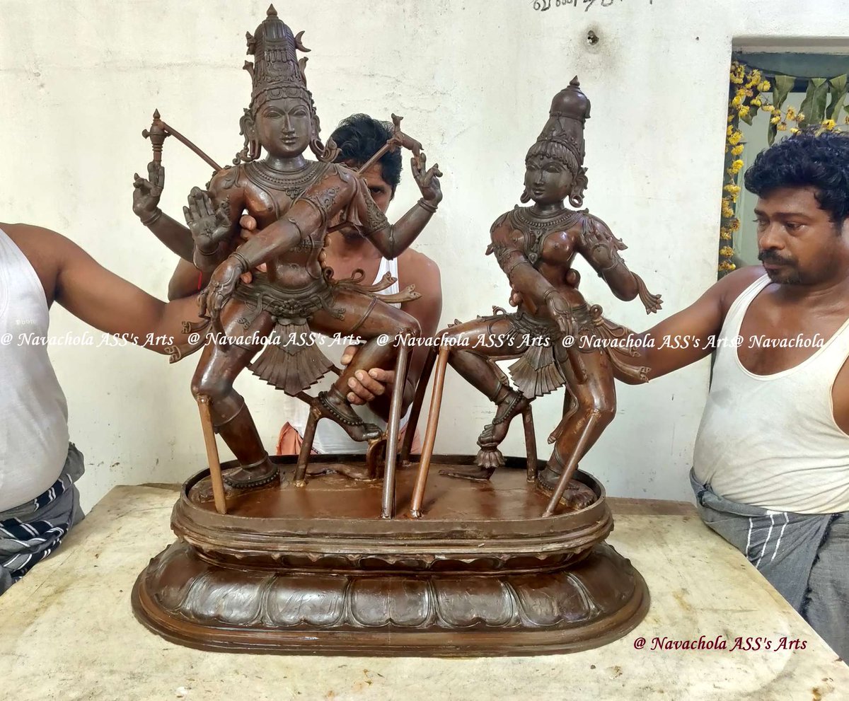Navachola's tweet photo. New project!!
First Look Poster!! 🥰💞💞
WAX Work click of Dancing Uma Maheswara form
#SouthIndianArt #SouthIndianBronze #BronzeCasting #Chola #chola_Sculpture #SwamimalaiBronze #sculptures #Indian_art #indian_sculpture #Bronzes_of_South_India #Bronze_sculpture #Cast_in_bronze https://t.co/wBJ3IcPiIa