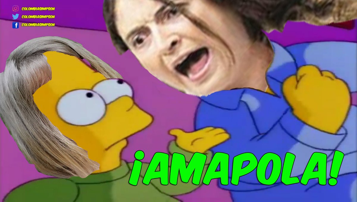 ColombiaSimpson's tweet photo. Paloma Valencia y Amapola recreadas por Los Simpson. 👀😬 https://t.co/sRDXA2136Y